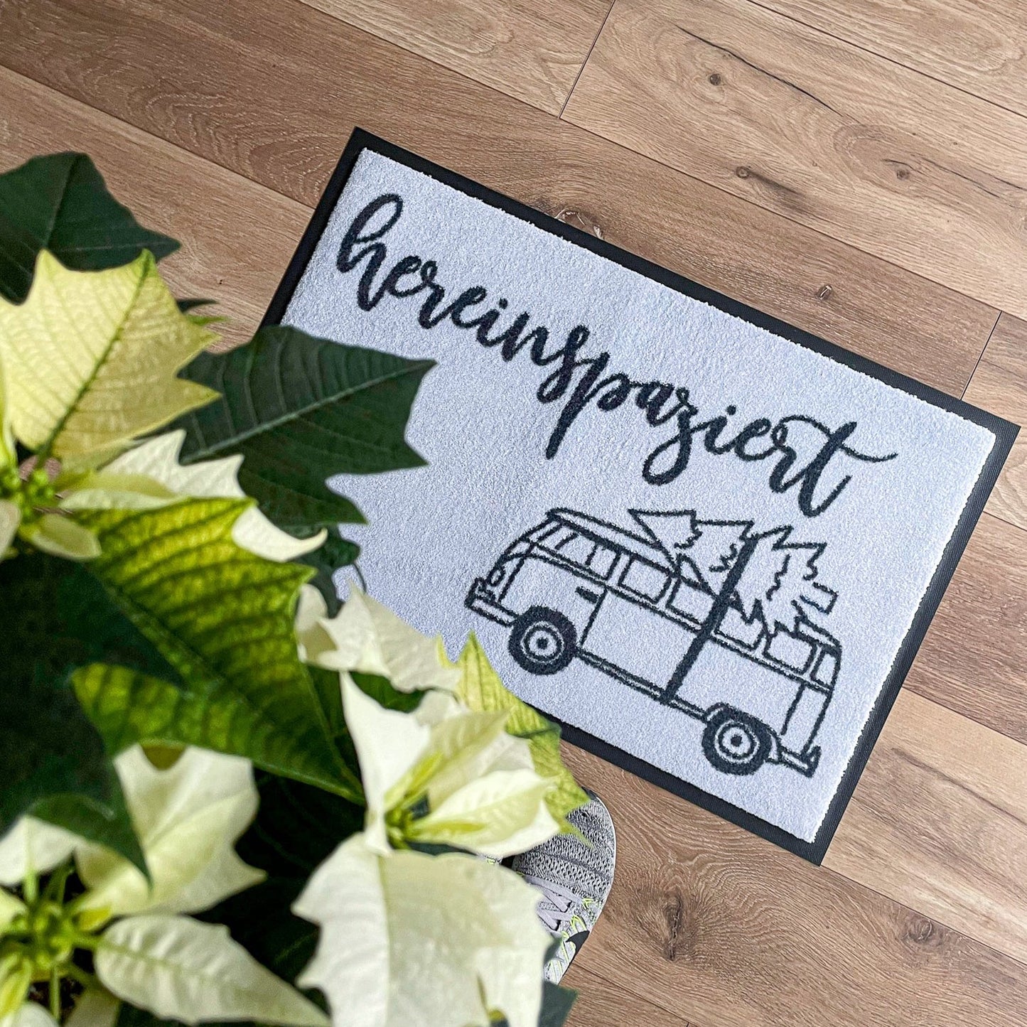 Fußmatte hereinspaziert Bulli Weihnachtsbaum