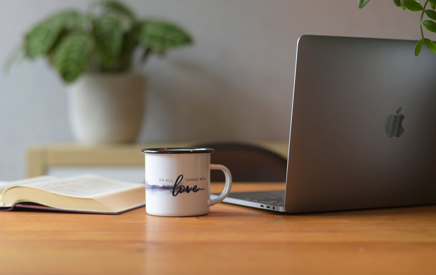 Emaille Tasse Liebe Homeoffice