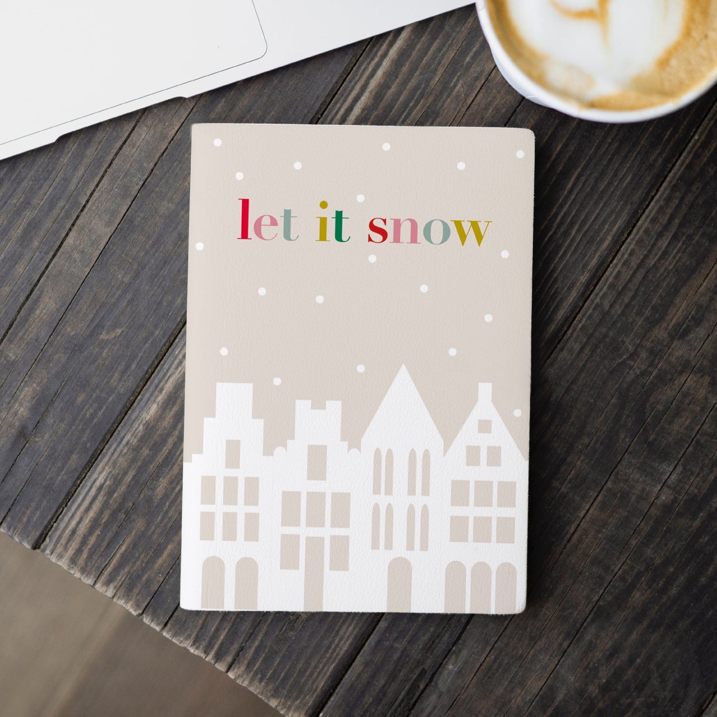 Weihnachten Lichthaus Weihnachtskarte let it snow