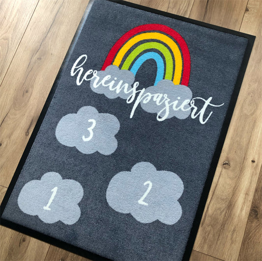 Kita-Abschiedsmatte Regenbogen - KS Designliebe