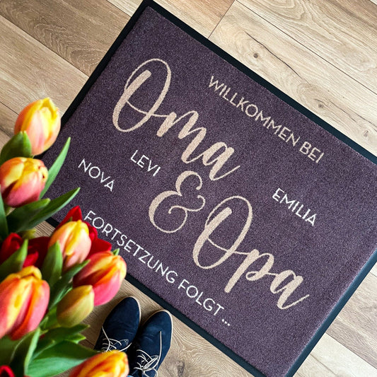 Personalisierte Fußmatte Oma & Opa - KS Designliebe
