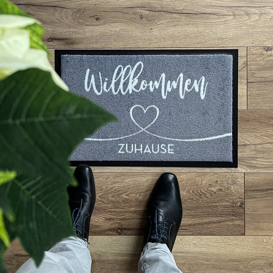 Fußmatte willkommen zuhause