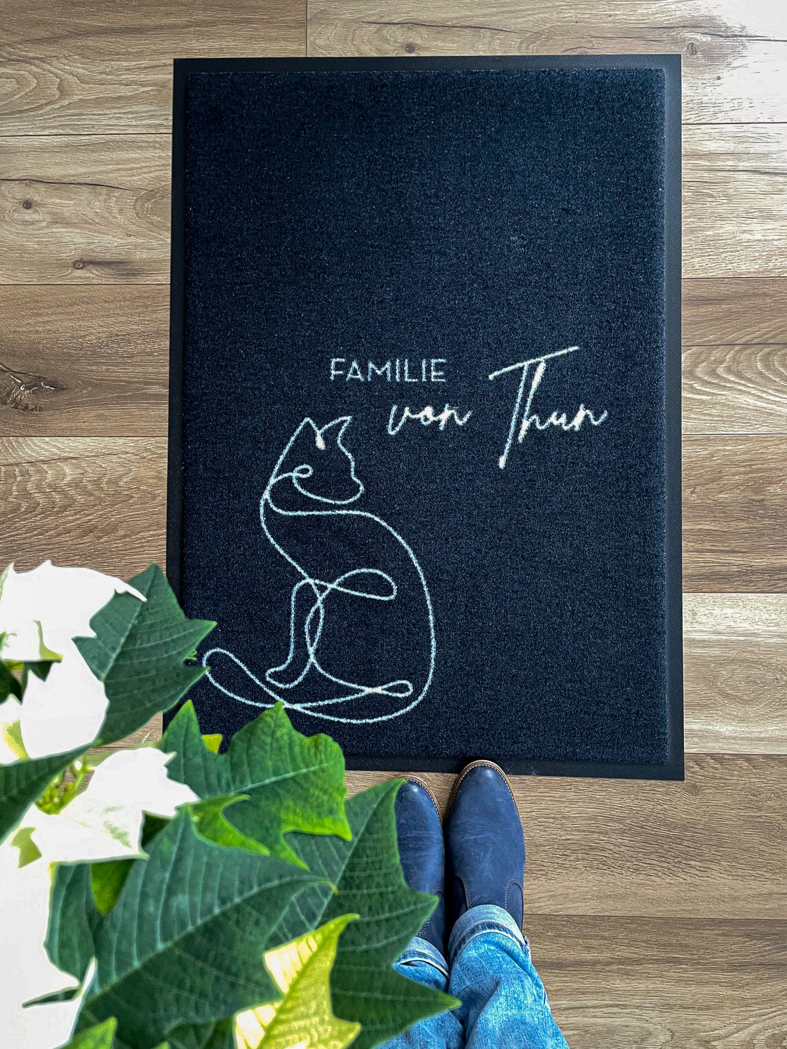 Fußmatte personalisiert Katze