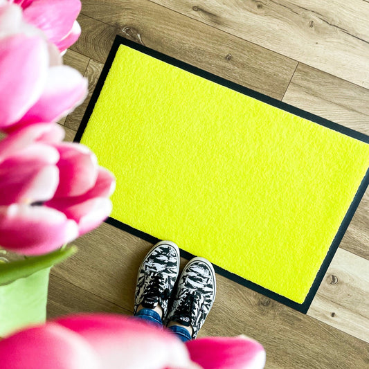 Fußmatte Unifarben 75 x 50 gelb *SOFORT VERFÜGBAR*
