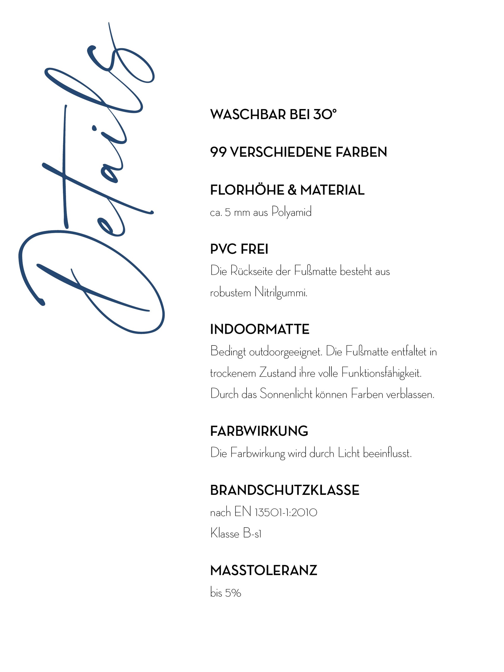 Details Fußmatten