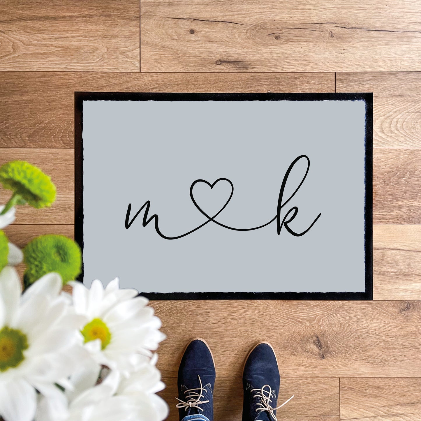 Personalisierte Fußmatte Hochzeit mit Herz - KS Designliebe