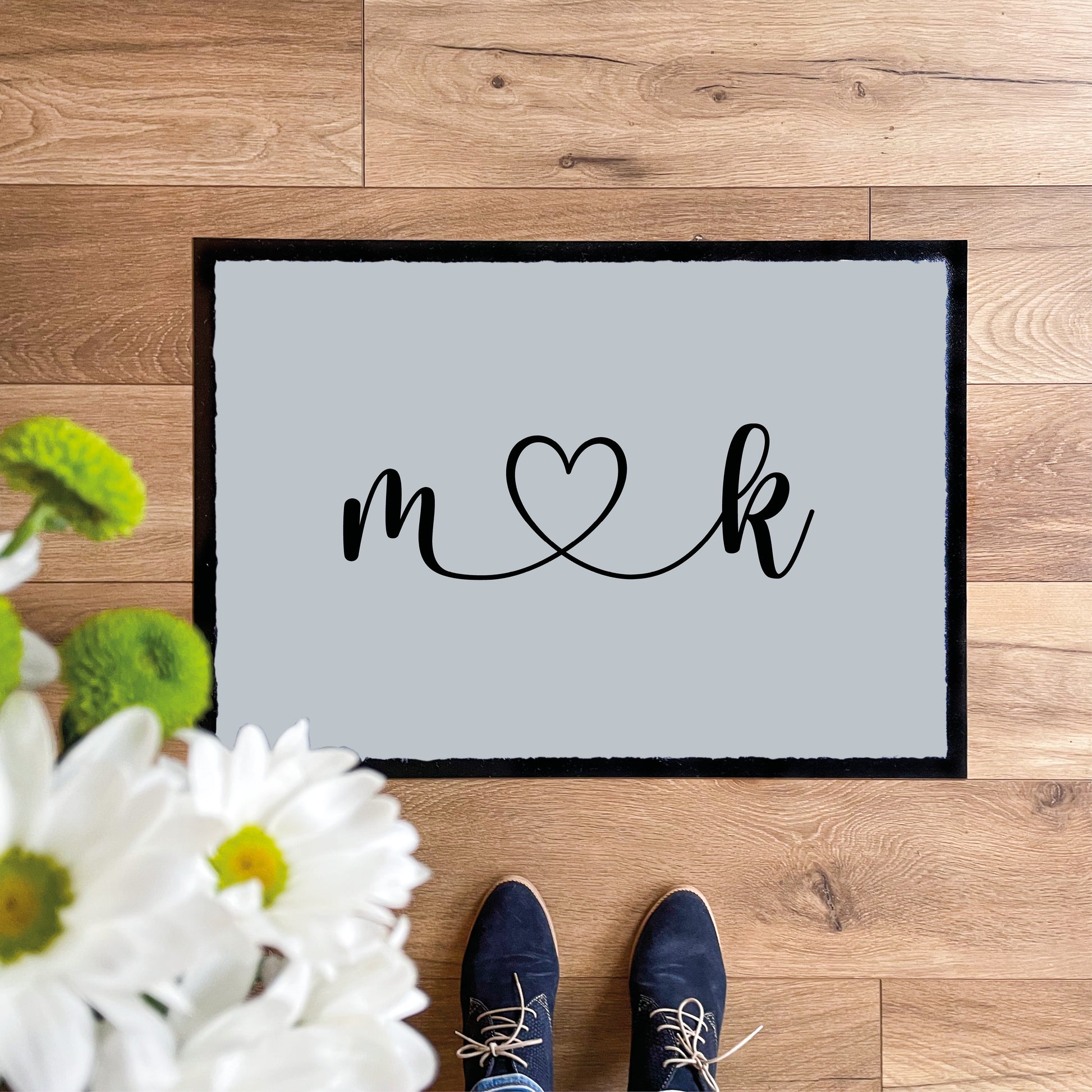 Personalisierte Fußmatte Hochzeit mit Herz - KS Designliebe